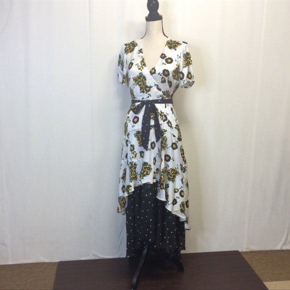 Foxiedox  Floral Layered Dress Midi Sz S Small - Picture 1 of 7